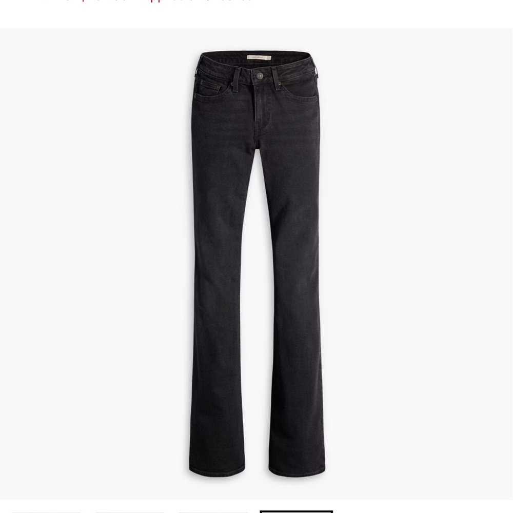 Levi’s super low boot cut jeans